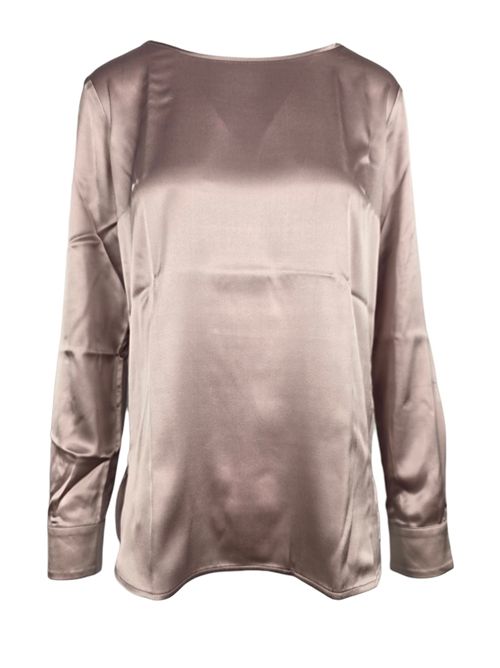 camicia donna girocollo raso rosa Camicetta Snob | 555-31420155